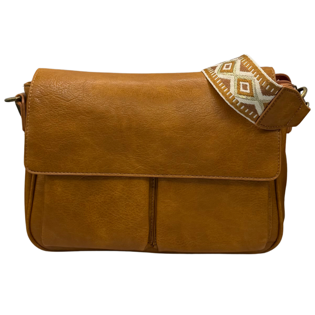 Concept Guitar Strap Tan Ladies Crossbody Handbags 26