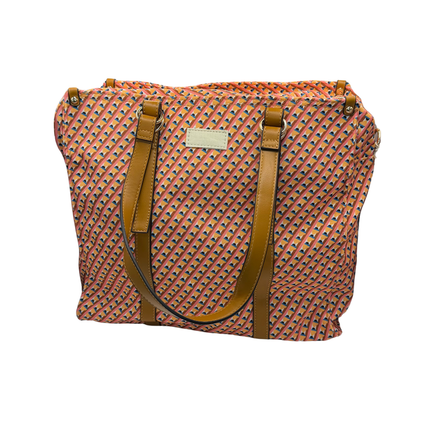 Concept Ladies Tan-Strap/Orange Shopper Handbags 26