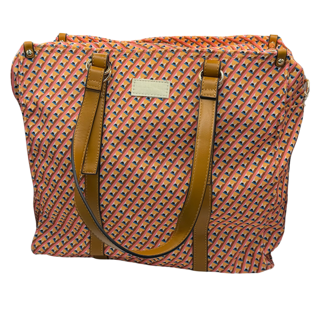 Concept Ladies Tan-Strap/Orange Shopper Handbags 26