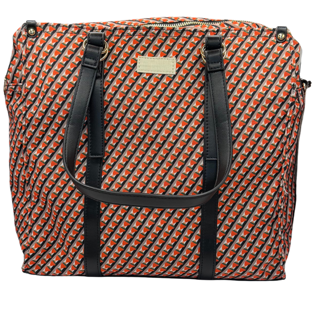 Concept Ladies Black-Strap/Orange Shopper Handbags 26