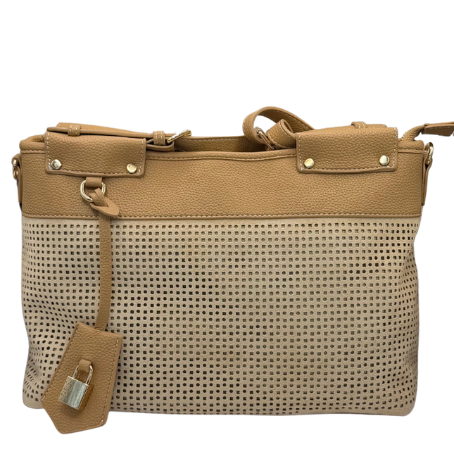 Concept Ladies Beige Suede Shoulder Handbags 26