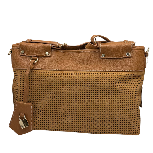 Concept Ladies Tan Suede Shoulder Handbags 26