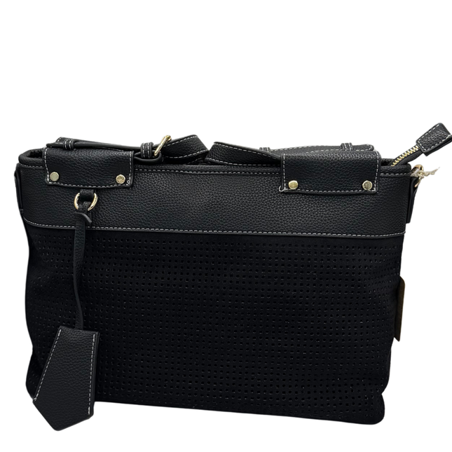 Concept Ladies Black Suede Shoulder Handbags 26