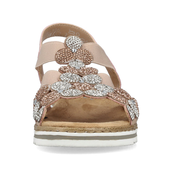 Rieker V0613-90 Pink Ladies Sandals
