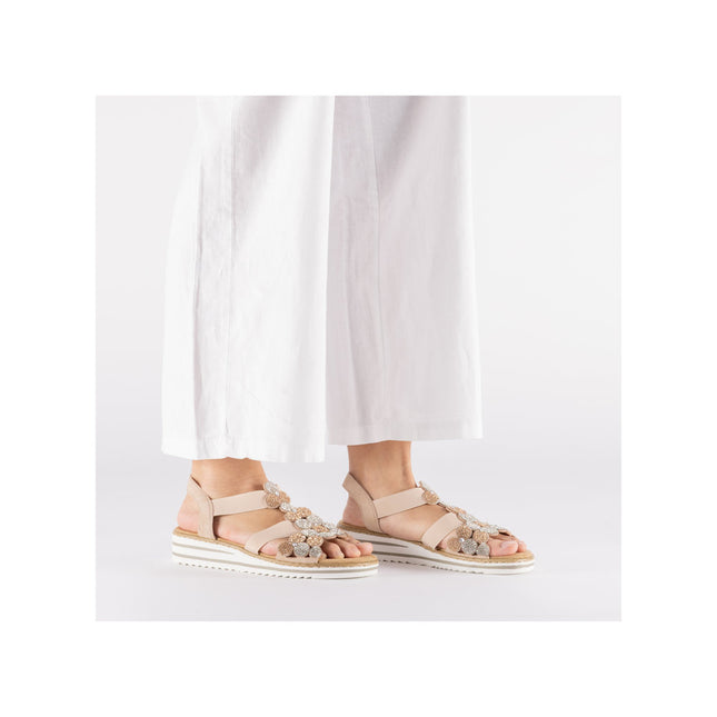 Rieker V0613-90 Pink Ladies Sandals