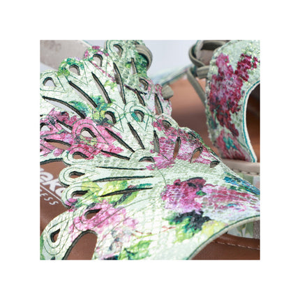 Rieker V1784-90 Multi Coloured Ladies Wedge Sandals