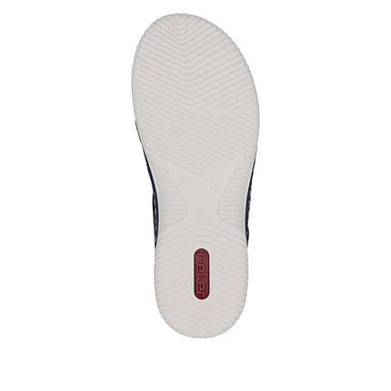 Rieker V7451-14 Blue Ladies Closed Heel Everyday Sandals
