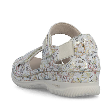 Rieker V7474-90 Multi Ladies Heel In Everyday Sandals