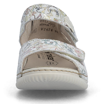 Rieker V7474-90 Multi Ladies Heel In Everyday Sandals