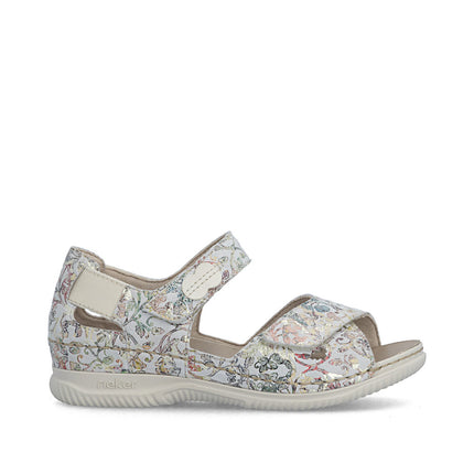 Rieker V7474-90 Multi Ladies Heel In Everyday Sandals