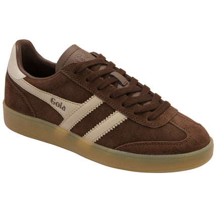 Gola Women's Viper Trainer Dark Brown/Bone/Gold/Gum CLB735TC