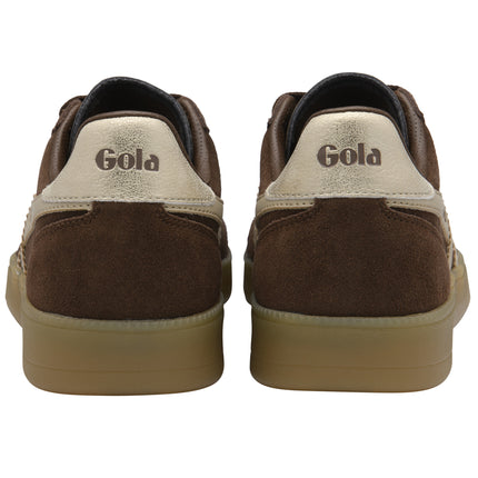 Gola Women's Viper Trainer Dark Brown/Bone/Gold/Gum CLB735TC