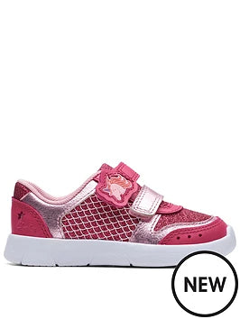 Clarks Ath Horn Toddler Pink Combi - Standard Fit