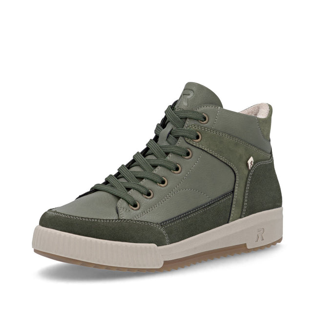 Rieker W0171-54 Khaki Green Womens Ankle Boot