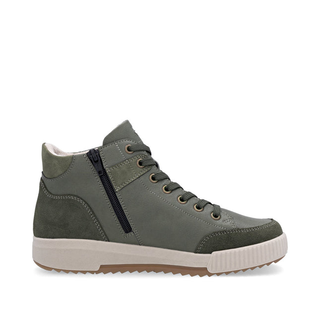 Rieker W0171-54 Khaki Green Womens Ankle Boot