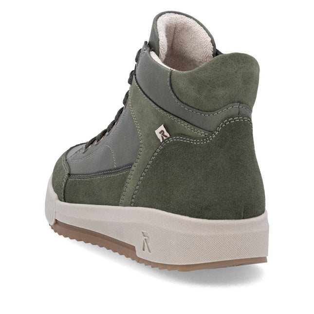Rieker W0171-54 Khaki Green Womens Ankle Boot