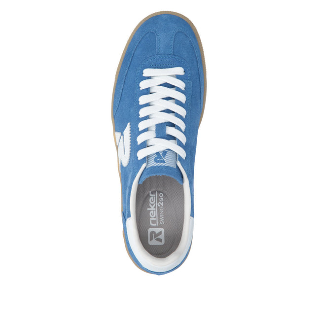 Rieker W2200-12 Blue Ladies Trainers