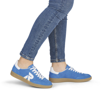 Rieker W2200-12 Blue Ladies Trainers