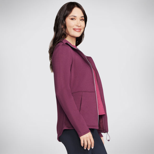 Skechers Go Snuggle Jacket Burgundy