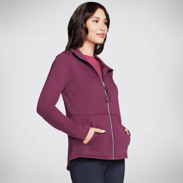 Skechers Go Snuggle Jacket Burgundy