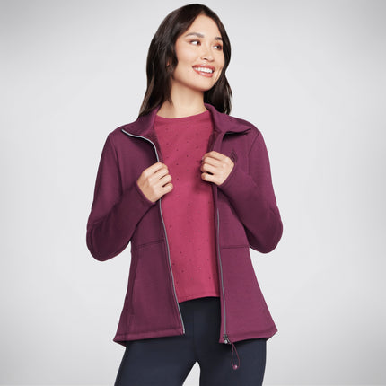 Skechers Go Snuggle Jacket Burgundy