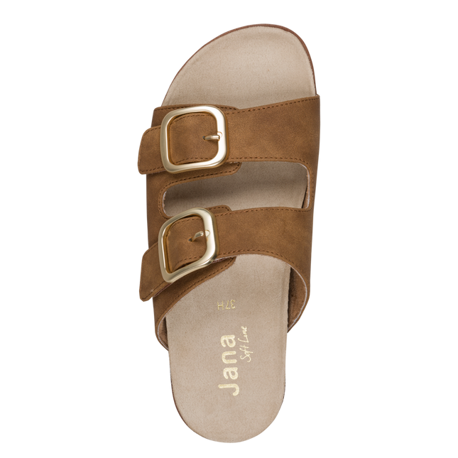 Jana 8-27461-46 305 COGNAC Ladies Slides Sandals