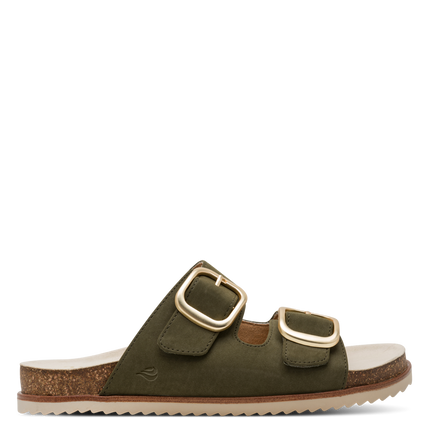 Jana 8-27461-46 722 OLIVE Ladies Slides Sandals