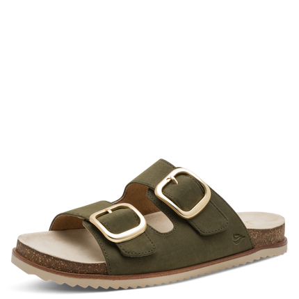 Jana 8-27461-46 722 OLIVE Ladies Slides Sandals