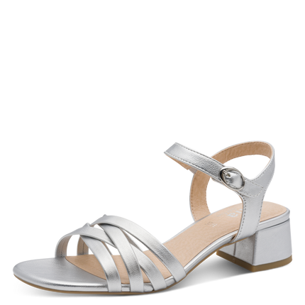 Jana 8-28279-46 941 SILVER Ladies Dress Sandals