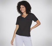 Skechers WTO80 Go Dri Serene V-Neck Tee Black