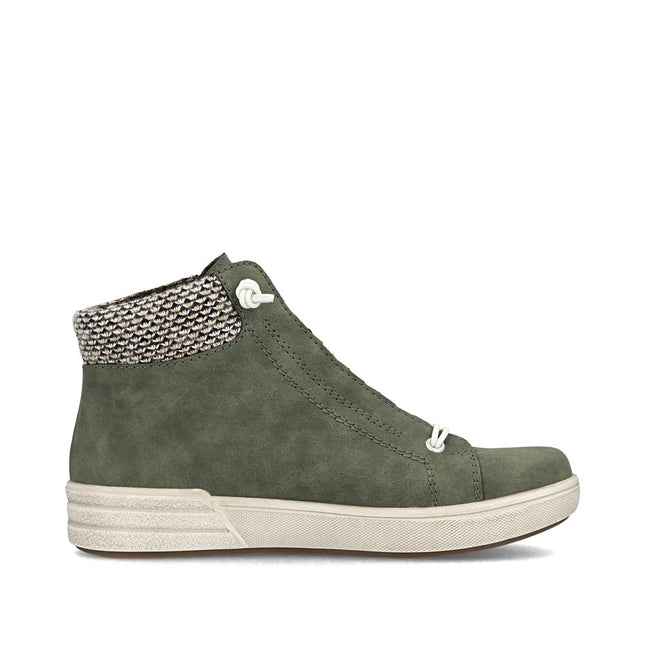 Rieker X0750-54 Khaki Green Ankle Womens Boot
