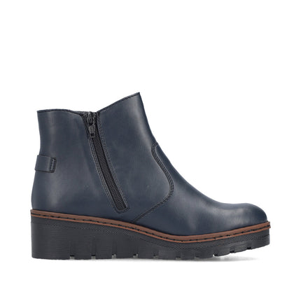 Rieker X9164-14 Navy Wedge Boot