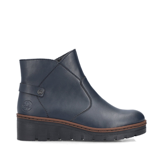 Rieker X9164-14 Navy Wedge Boot