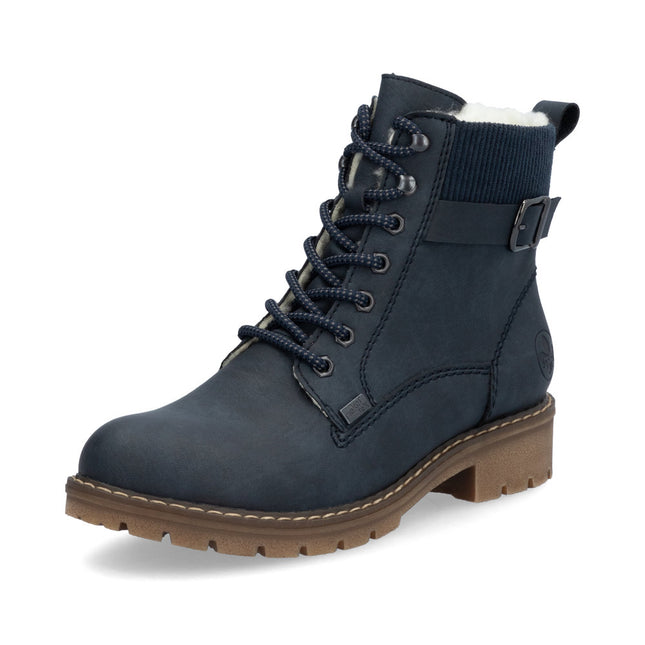 Rieker Y9102-14 Navy Fleece Lined Boot