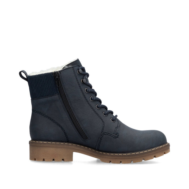 Rieker Y9102-14 Navy Fleece Lined Boot