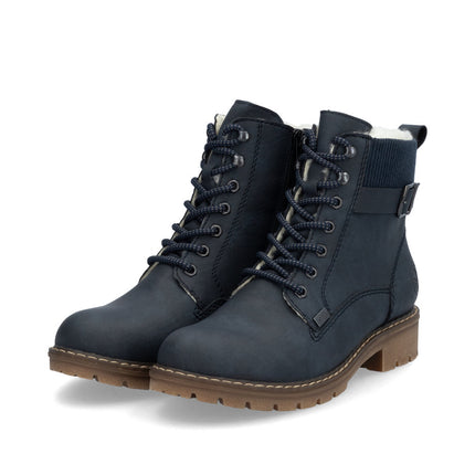 Rieker Y9102-14 Navy Fleece Lined Boot