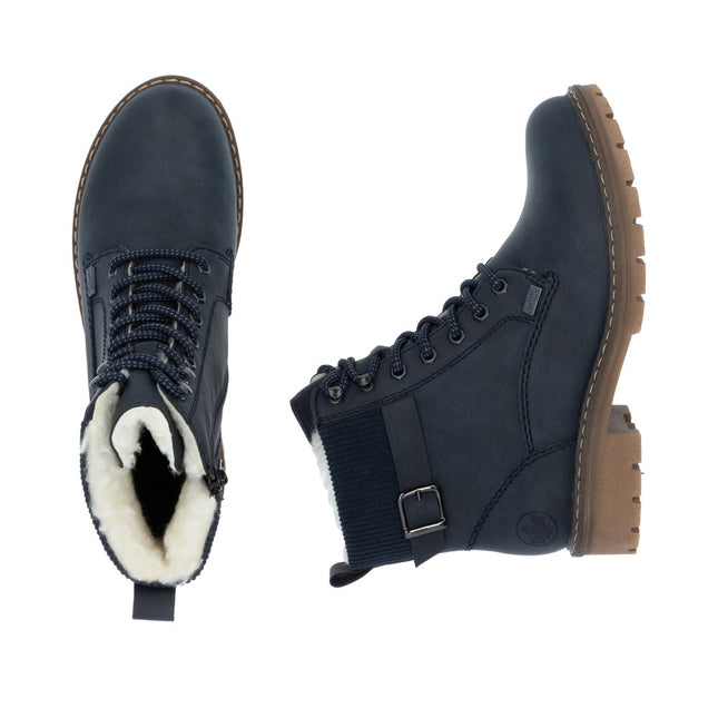 Rieker Y9102-14 Navy Fleece Lined Boot