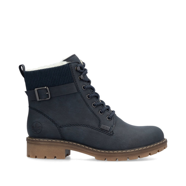 Rieker Y9102-14 Navy Fleece Lined Boot
