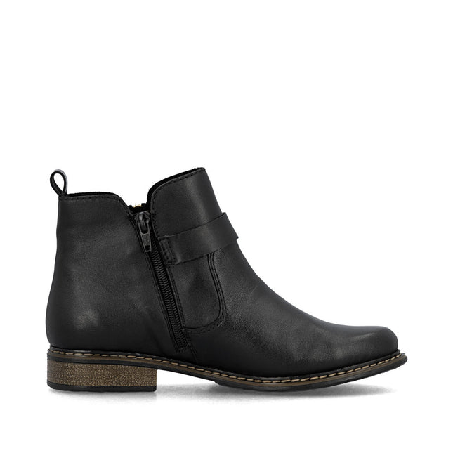 Rieker Z4959-00 Black Womens Ankle Boot