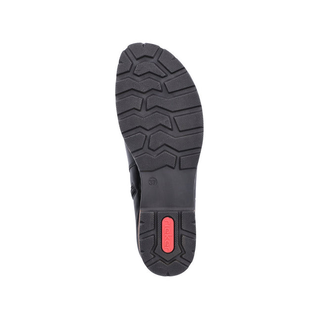 Rieker Z9354-00 Black Ladies Casual Ankle Zip-Up Boots