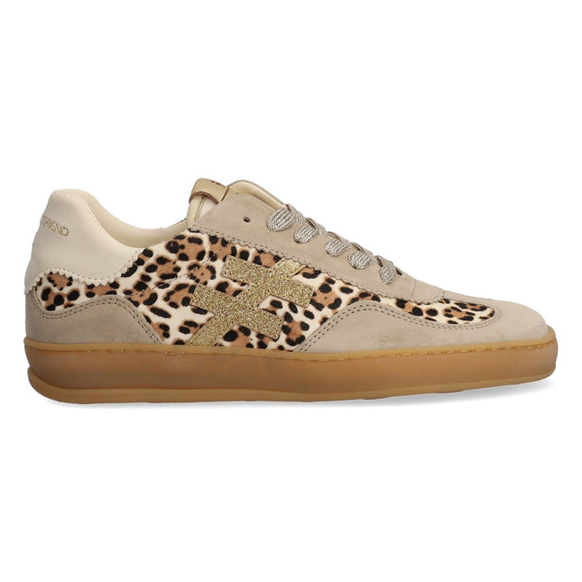 Another Trend Leopardo Beige A032 C3A3 Ladies Comfort Trainers