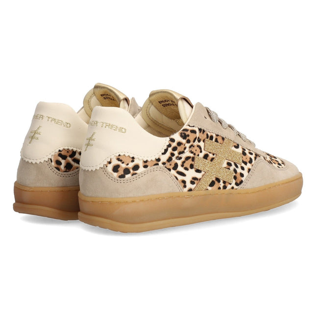 Another Trend Leopardo Beige A032 C3A3 Ladies Comfort Trainers