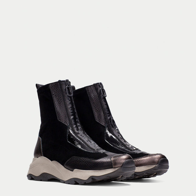 Hispanitas CHI254321 Nepal Womens Zip Boot Black Leather
