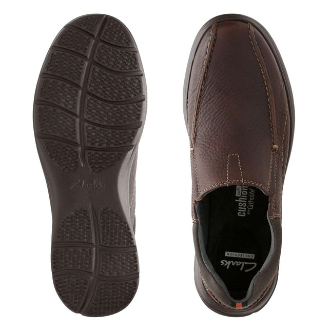 Clarks Cotrell Step Brown Oily - Wide Width