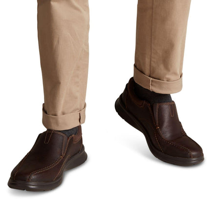 Clarks Cotrell Step Brown Oily - Wide Width