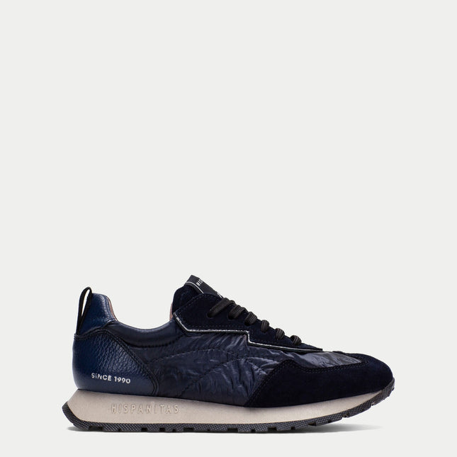 Hispanitas HI254209 Kansas Womens Lace-up Trainer Navy Leather