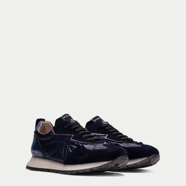 Hispanitas HI254209 Kansas Womens Lace-up Trainer Navy Leather