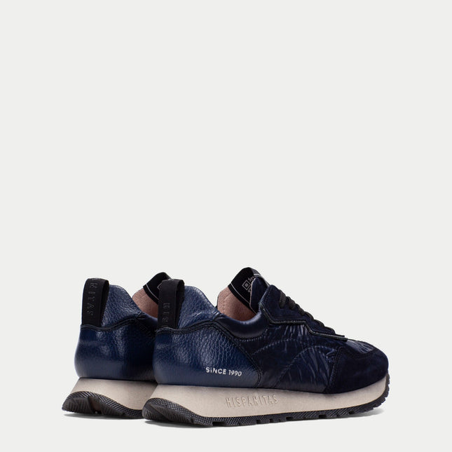 Hispanitas HI254209 Kansas Womens Lace-up Trainer Navy Leather