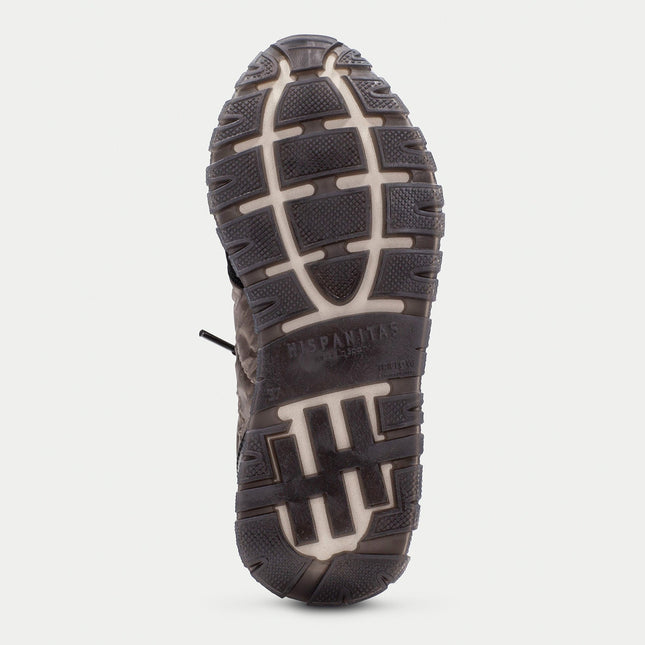 Hispanitas CHI254209 Kansas Womens Lace-up Trainer Black Leather