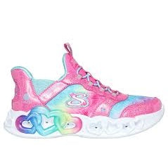 Skechers Infinite Heart Lights Eternal Shimmer Pkmt Pink